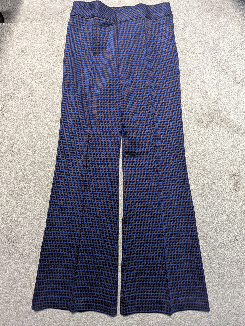 Spanx Blue & Maroon Pants sz large EUC